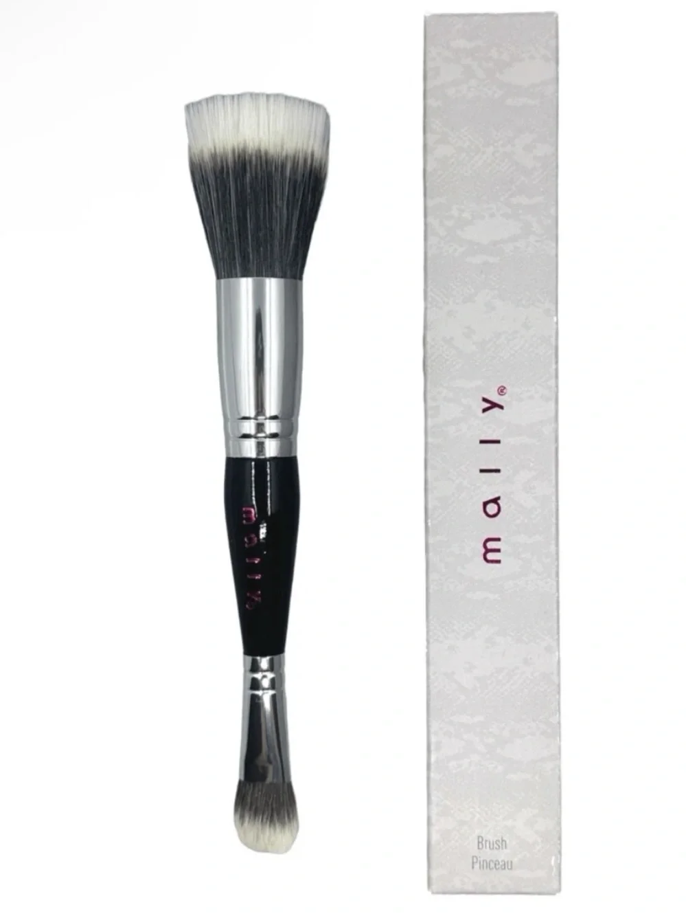 Mally Dual-Ended Face & Eyes Makeup Brush NIB